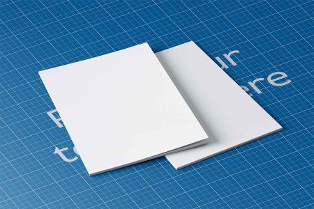 高清简约平视画册品牌A4空白模板