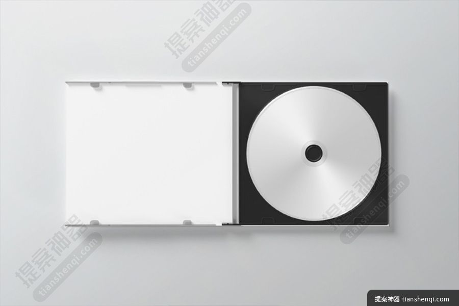 灰底高清银色光碟包装可换素材样机素材