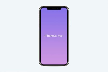 白色背景金色iPhone-Xs-Max屏幕可更换细节展示样机素材