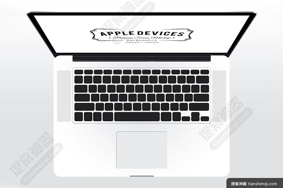 灰色背景细节俯视角度Macbook屏幕可切换样机贴图样机素材